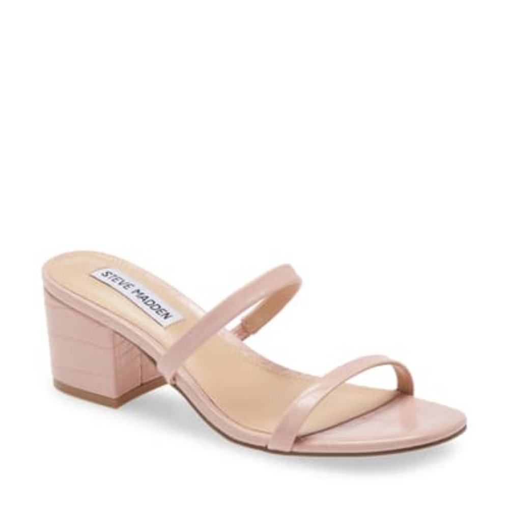 NWOT Steve Madden Light Pink Croc Sandal size 9